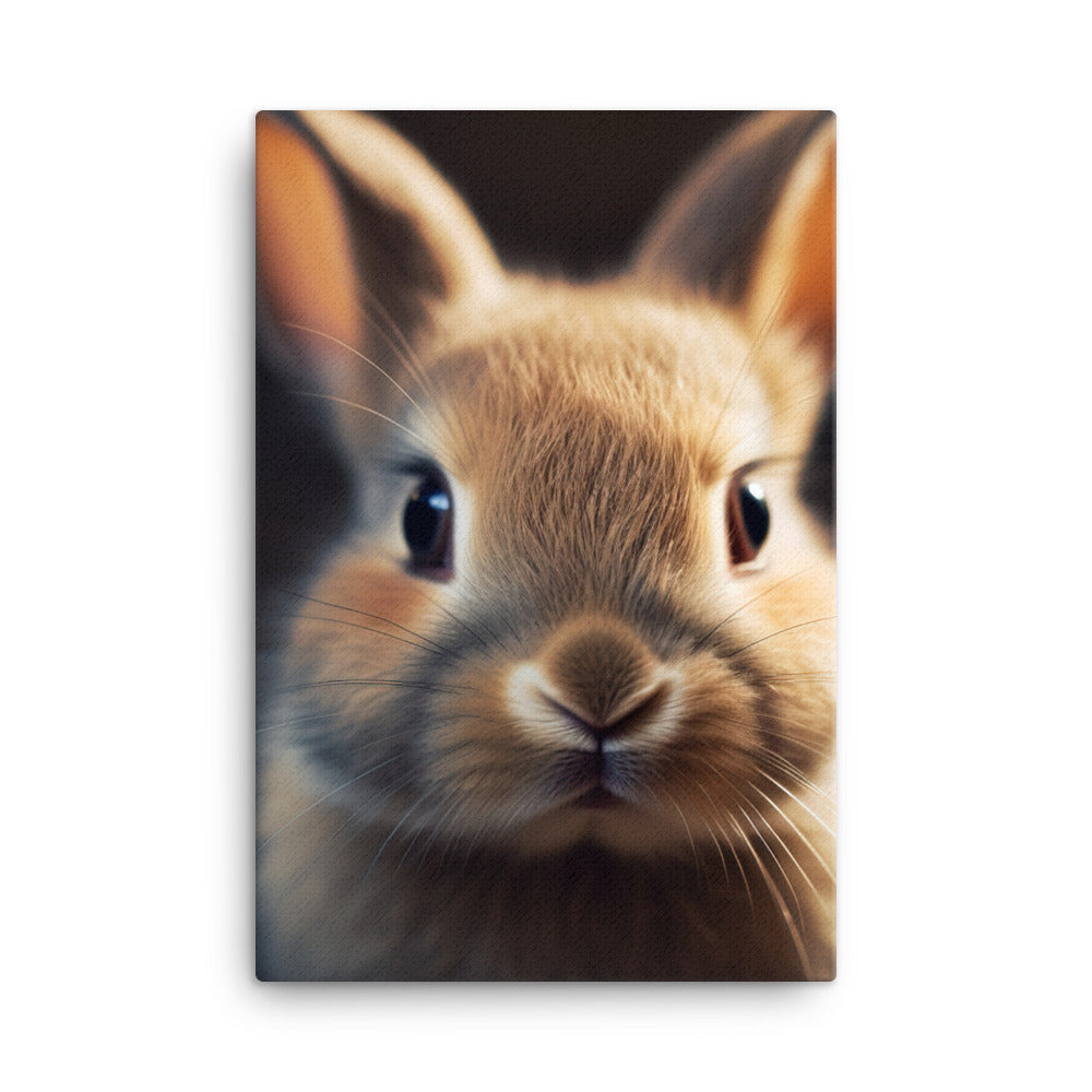 Adorable Dutch Bunny Canvas - PosterfyAI.com