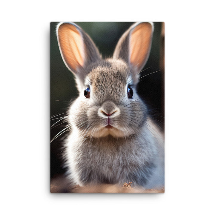 Adorable Dutch Bunny Canvas - PosterfyAI.com