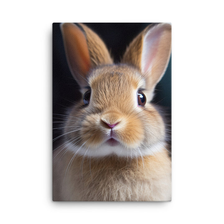 Adorable Dutch Bunny Canvas - PosterfyAI.com
