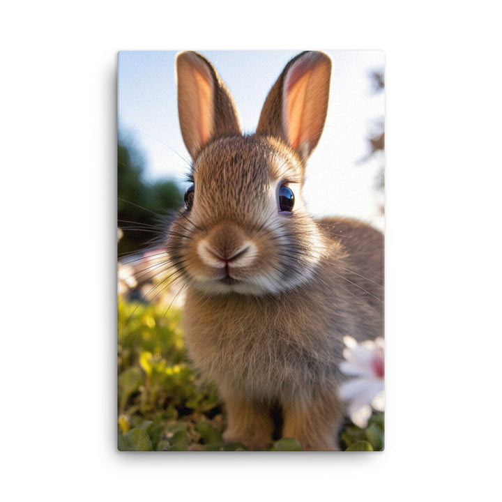 Adorable Californian Bunny Canvas - PosterfyAI.com