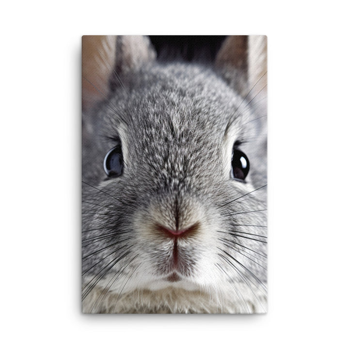 Charming Chinchilla Bunny Canvas - PosterfyAI.com