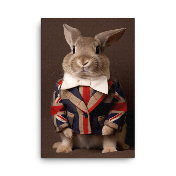 Britannia Petite Bunny with a Stylish Pose Canvas - PosterfyAI.com
