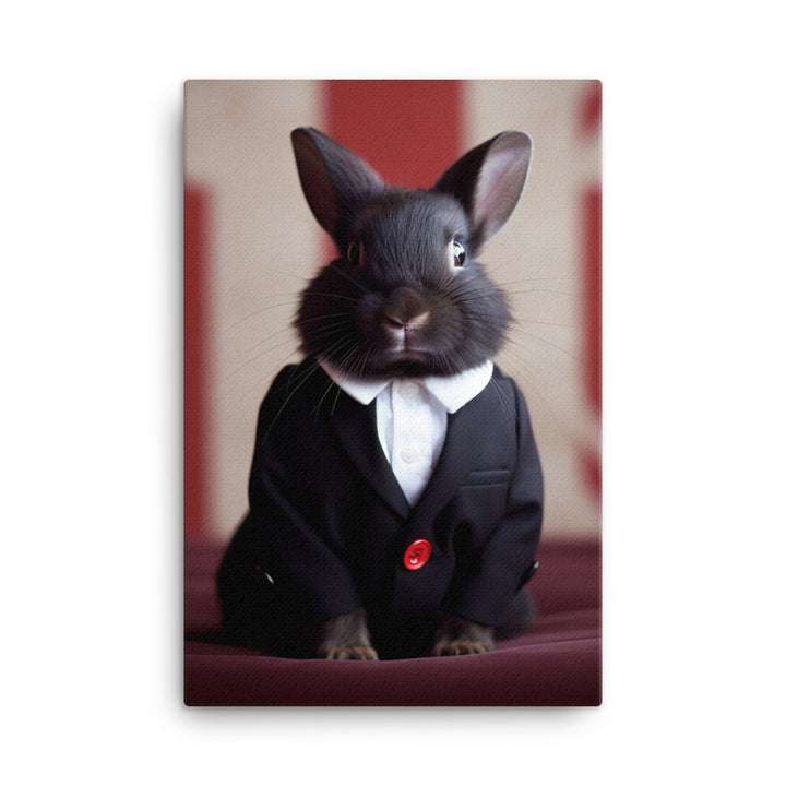 Britannia Petite Bunny with a Stylish Pose Canvas - PosterfyAI.com