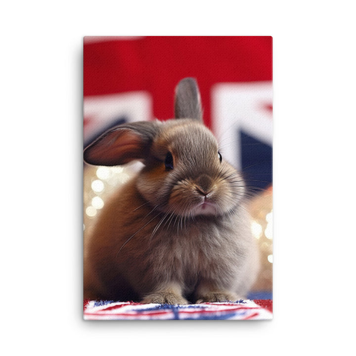 Adorable Britannia Petite Bunny Canvas - PosterfyAI.com