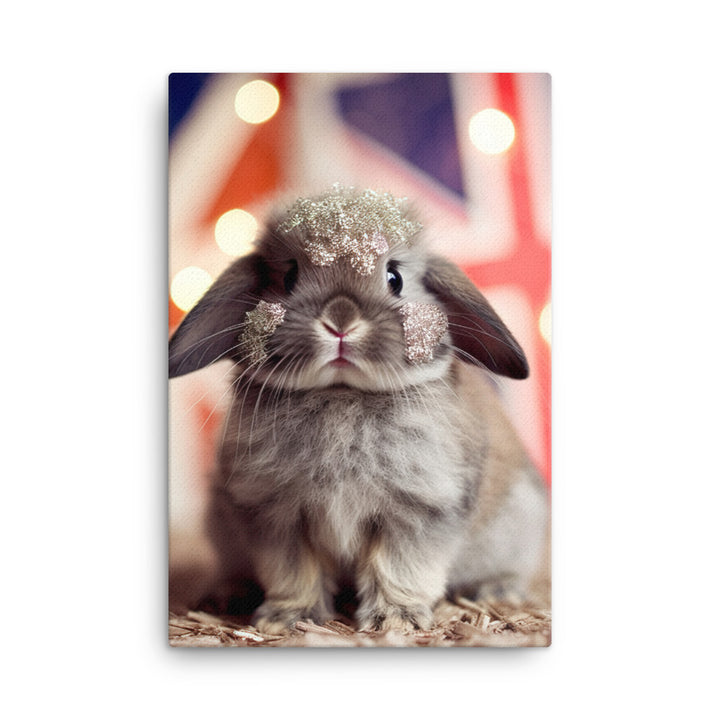 Adorable Britannia Petite Bunny Canvas - PosterfyAI.com