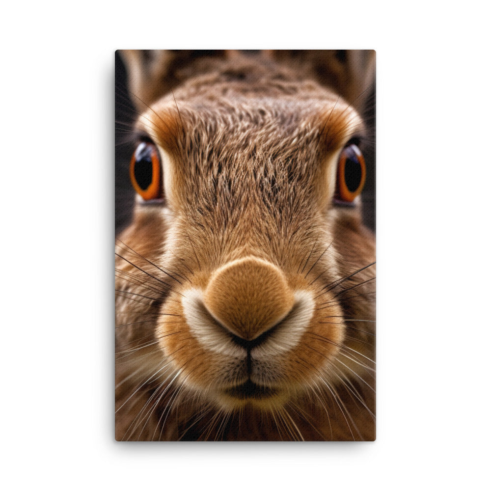 Charming Belgian Hare Canvas - PosterfyAI.com