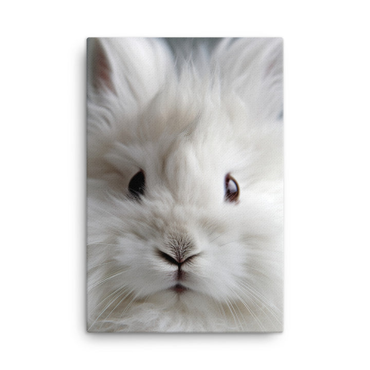 Fluffy Angora Bunny Canvas - PosterfyAI.com