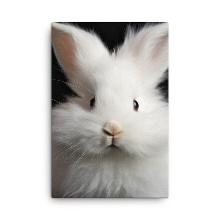 Fluffy Angora Bunny Canvas - PosterfyAI.com