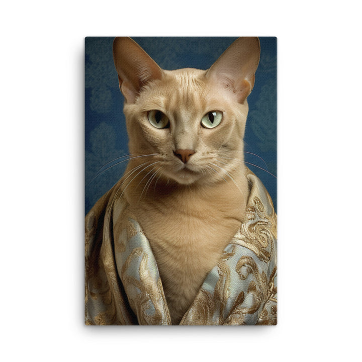 Luxurious Coat of Tonkinese Cat Canvas - PosterfyAI.com