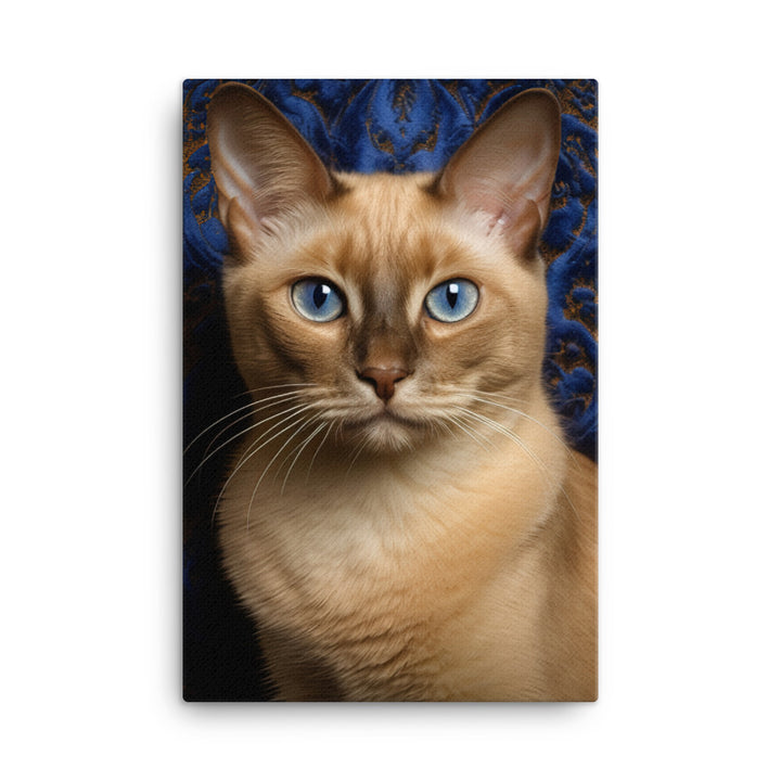Luxurious Coat of Tonkinese Cat Canvas - PosterfyAI.com