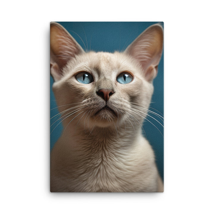 Charm of Tonkinese Kitten Canvas - PosterfyAI.com
