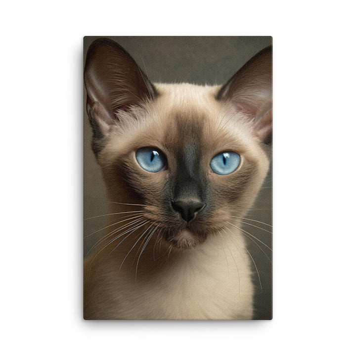Charm of Tonkinese Kitten Canvas - PosterfyAI.com