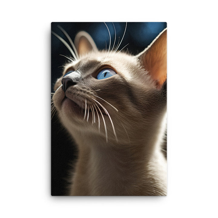 Charm of Tonkinese Kitten Canvas - PosterfyAI.com