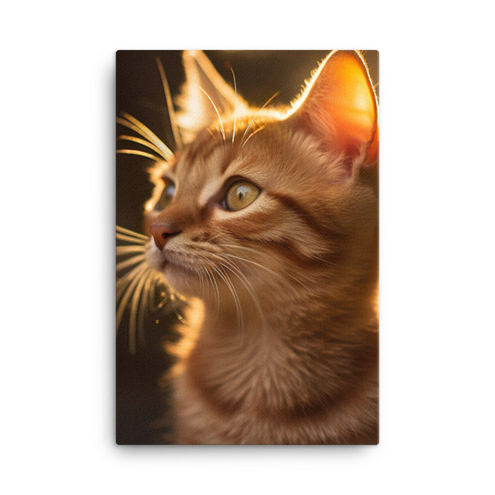 Details of Somali Kitten Canvas - PosterfyAI.com