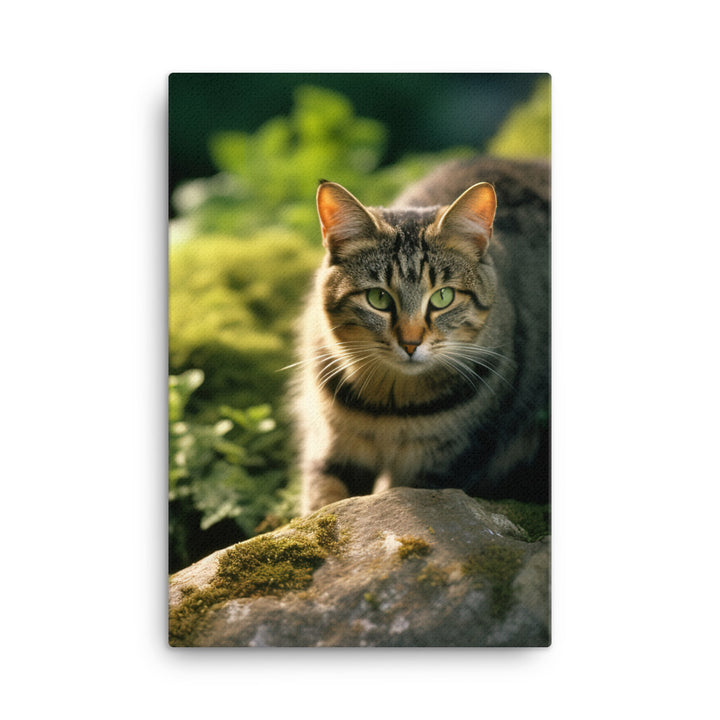 Natural Beauty of Manx Cat Canvas - PosterfyAI.com