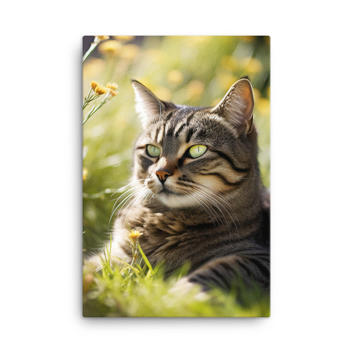 Natural Beauty of Manx Cat Canvas - PosterfyAI.com