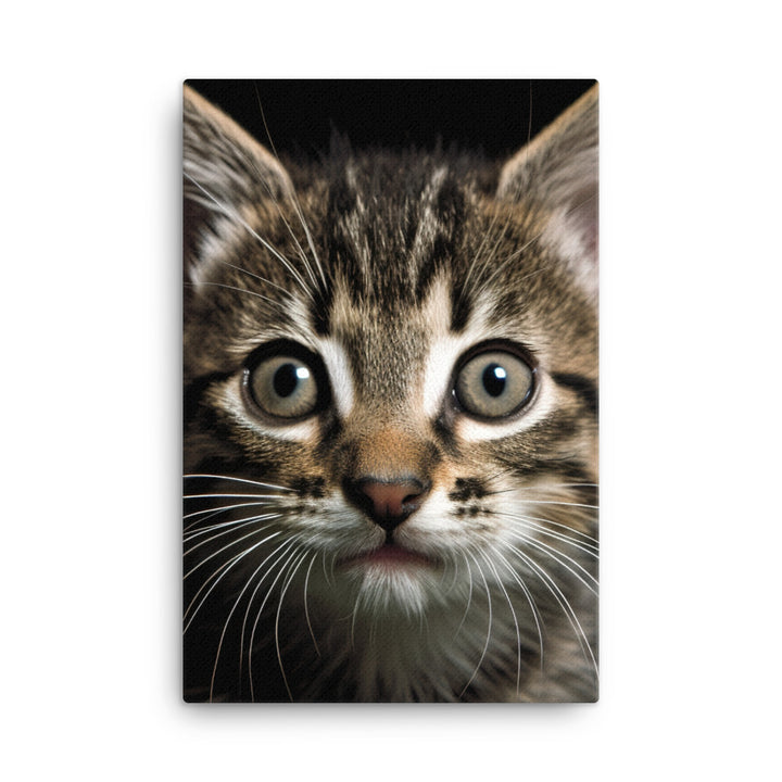 Manx Kitten Canvas - PosterfyAI.com