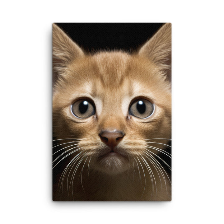 Playful World of Burmese Kitten Canvas - PosterfyAI.com