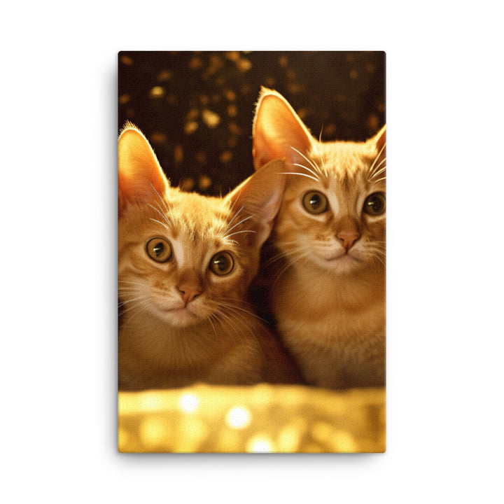 Bombay Kittens Canvas - PosterfyAI.com