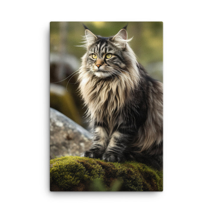 Norwegian Forest Cat Canvas - PosterfyAI.com