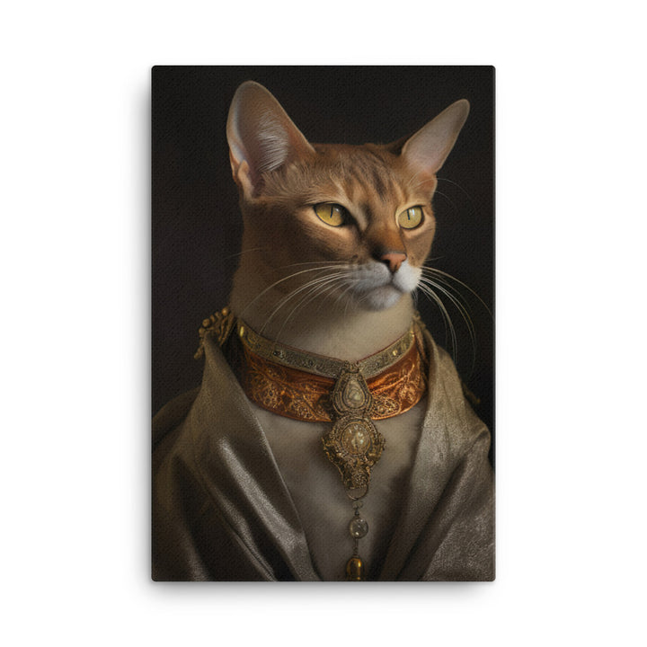 Abyssinian Cat Canvas - PosterfyAI.com