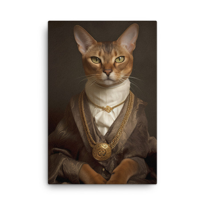 Abyssinian Cat Canvas - PosterfyAI.com