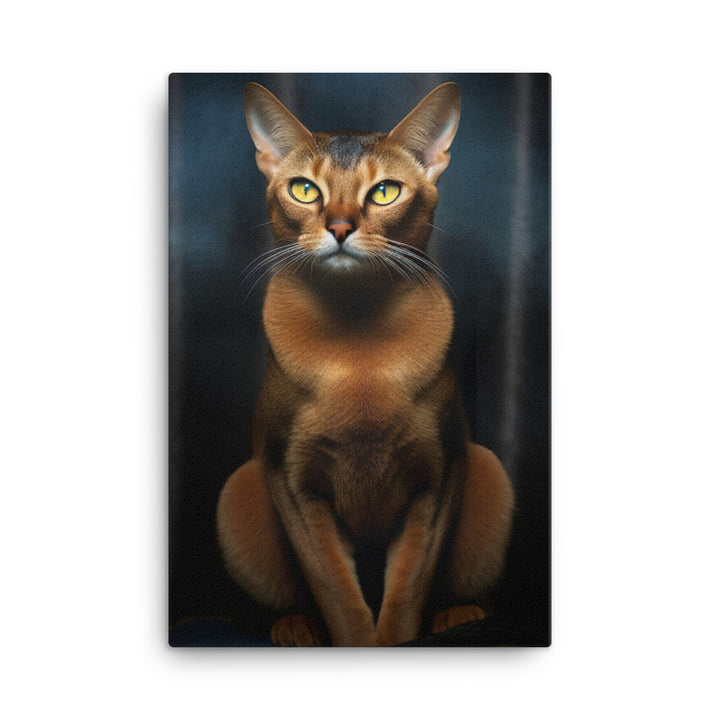 Abyssinian Cat Canvas - PosterfyAI.com