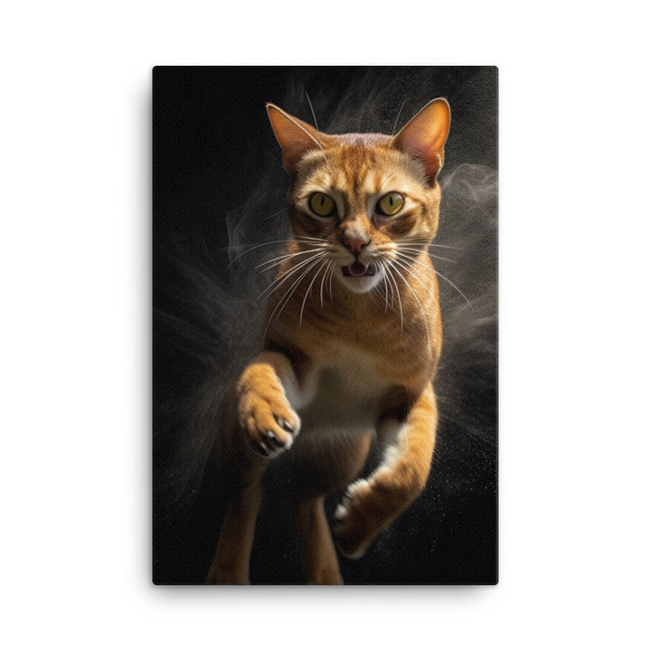 Abyssinian Cat Canvas - PosterfyAI.com