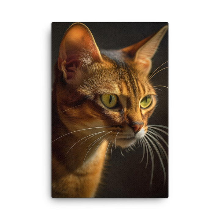 Abyssinian Cat Canvas - PosterfyAI.com