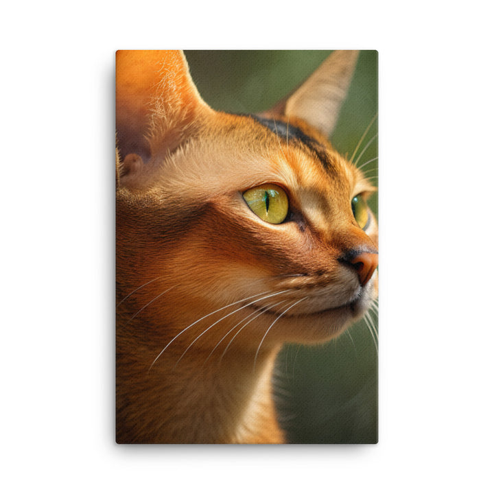 Abyssinian Cat Canvas - PosterfyAI.com