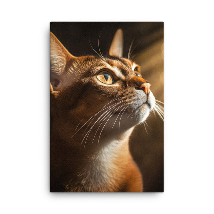 Abyssinian Cat Canvas - PosterfyAI.com