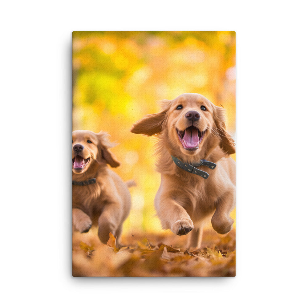 Golden Retriever Canvas - PosterfyAI.com