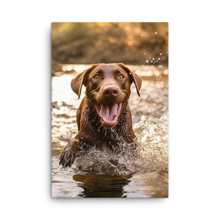 Labrador Retriever Canvas - PosterfyAI.com