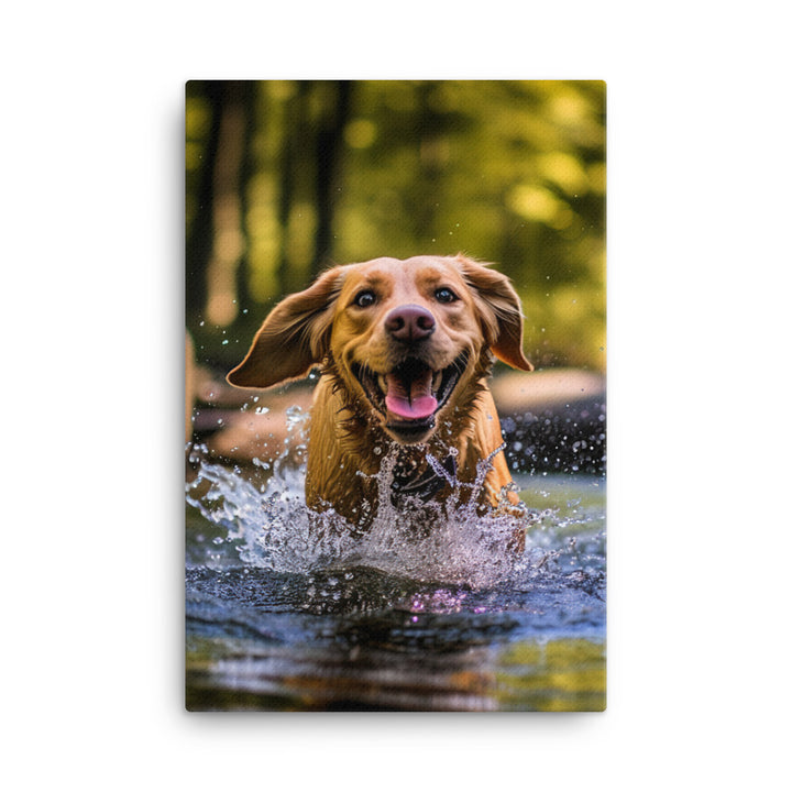 Labrador Retriever Canvas - PosterfyAI.com