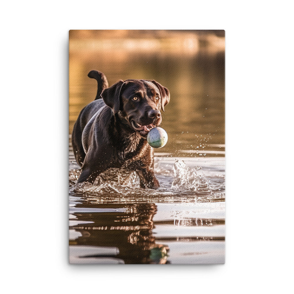 Labrador Retriever Canvas - PosterfyAI.com