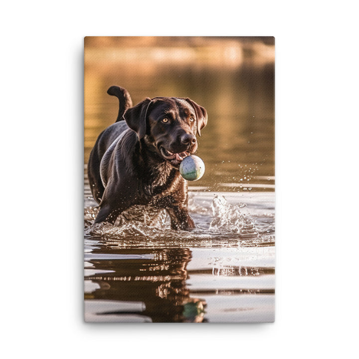 Labrador Retriever Canvas - PosterfyAI.com