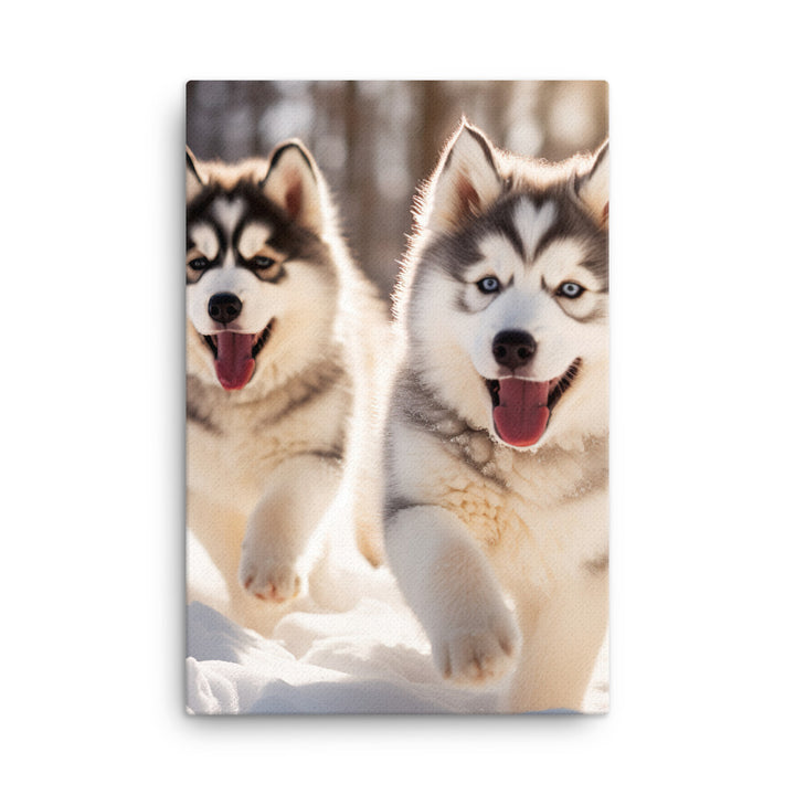 Alaskan Malamute Canvas - PosterfyAI.com