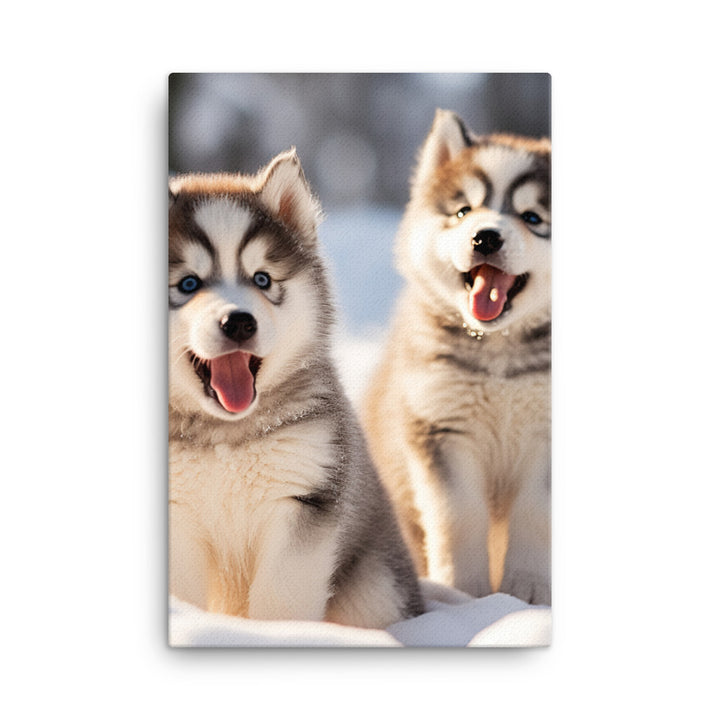Alaskan Malamute Canvas - PosterfyAI.com