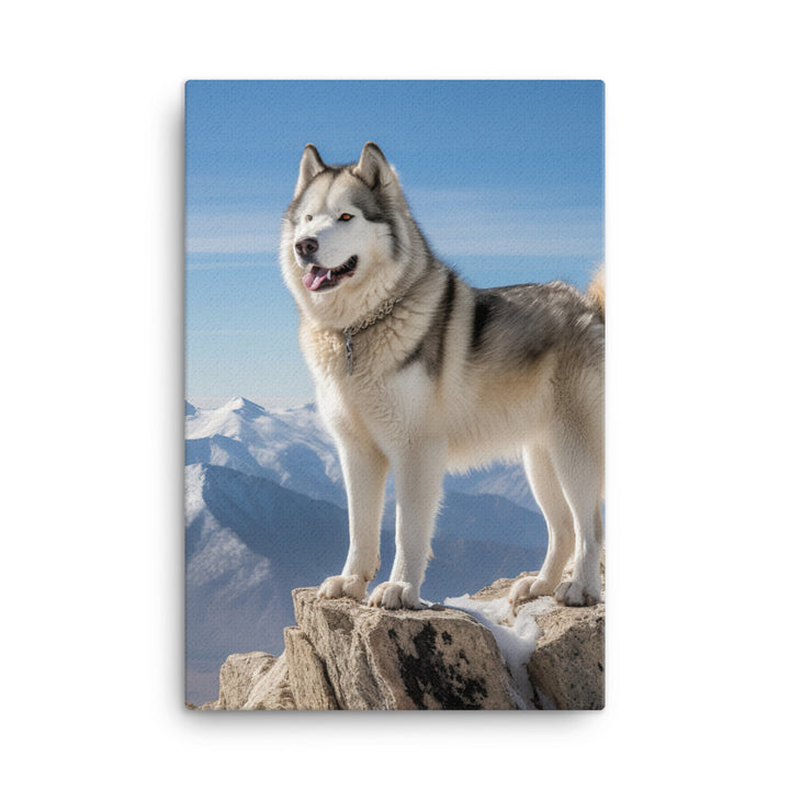 Alaskan Malamute Canvas - PosterfyAI.com