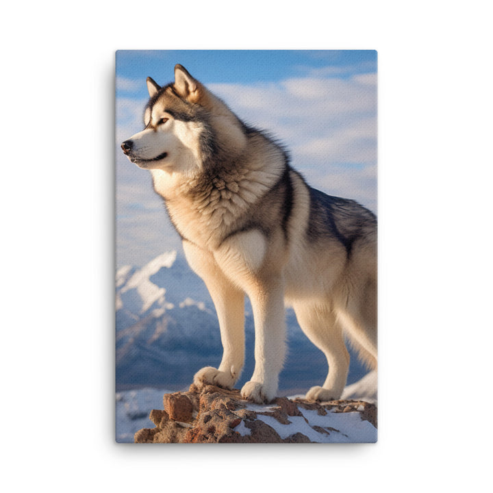 Alaskan Malamute Canvas - PosterfyAI.com