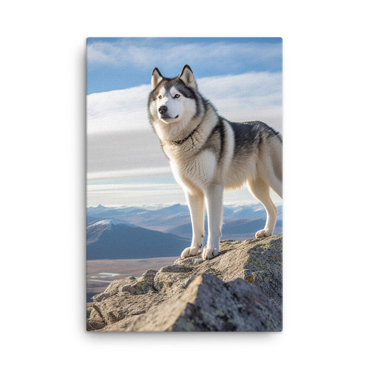 Alaskan Malamute Canvas - PosterfyAI.com