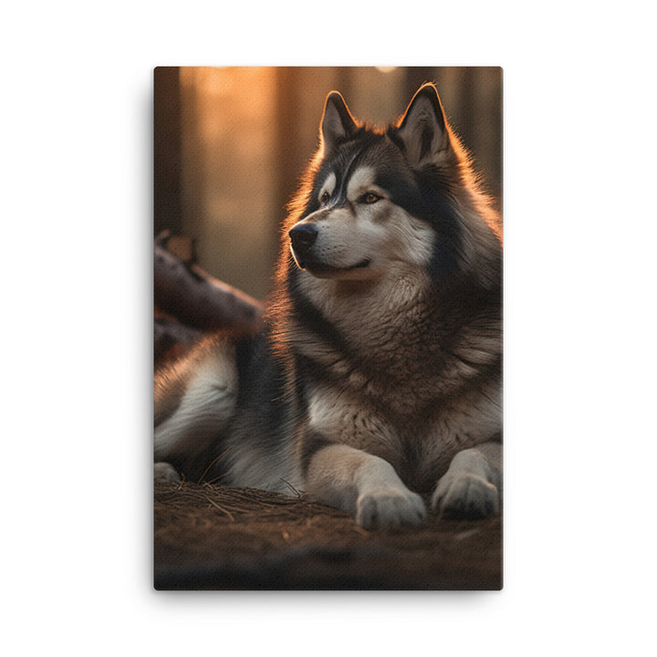 Alaskan Malamute Canvas - PosterfyAI.com