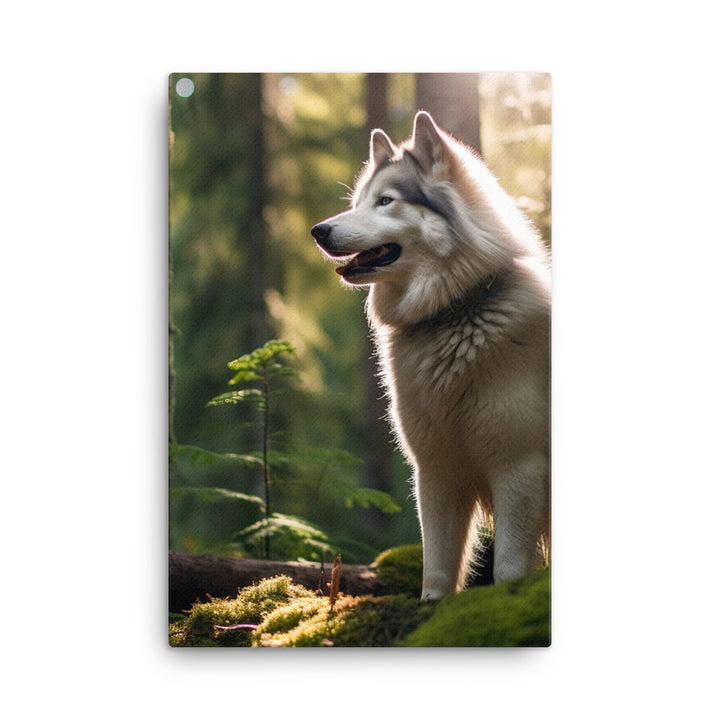 Alaskan Malamute Canvas - PosterfyAI.com