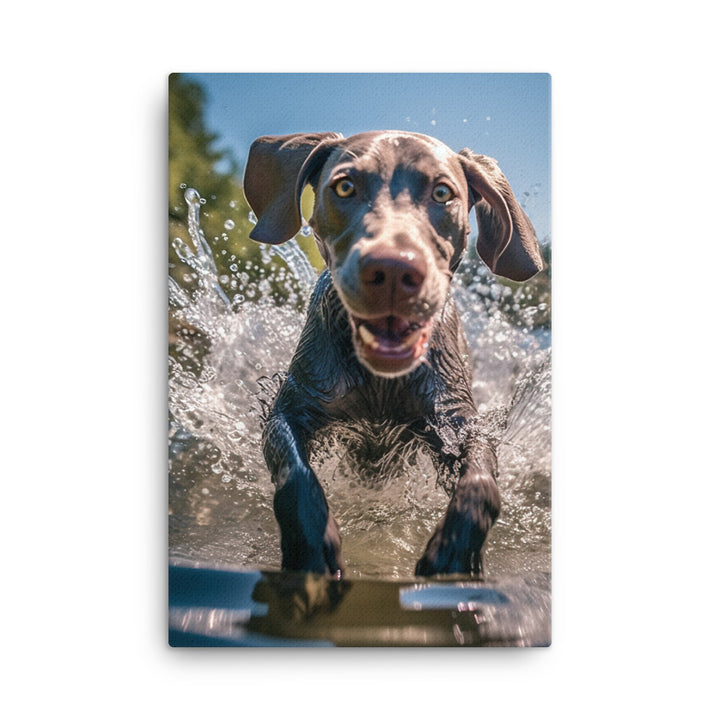 Weimaraner Canvas - PosterfyAI.com