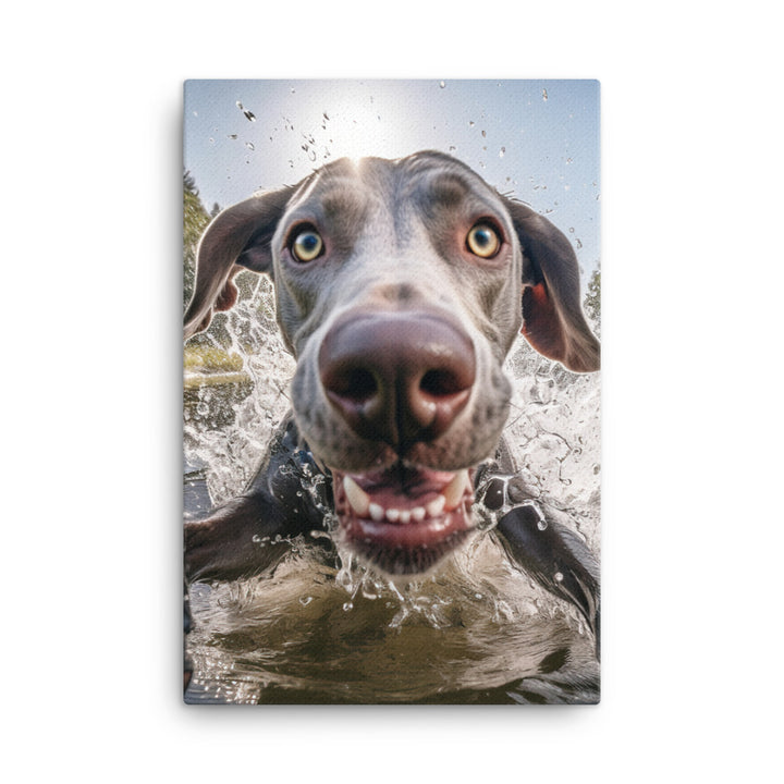 Weimaraner Canvas - PosterfyAI.com