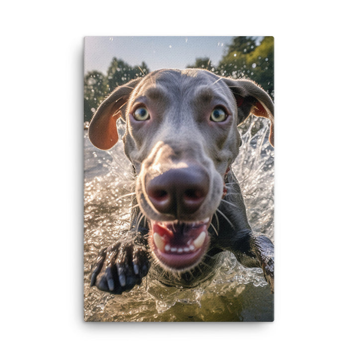 Weimaraner Canvas - PosterfyAI.com