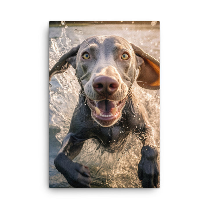 Weimaraner Canvas - PosterfyAI.com