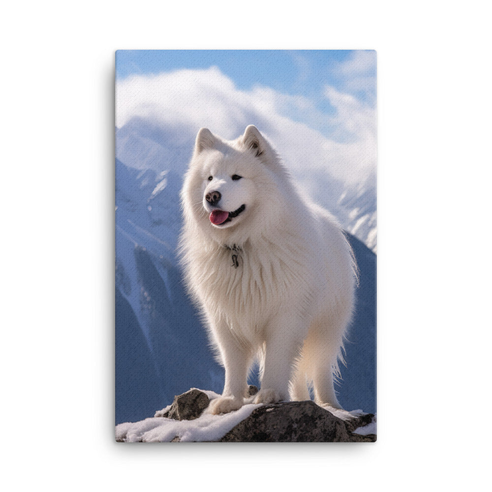 Samoyed Canvas - PosterfyAI.com