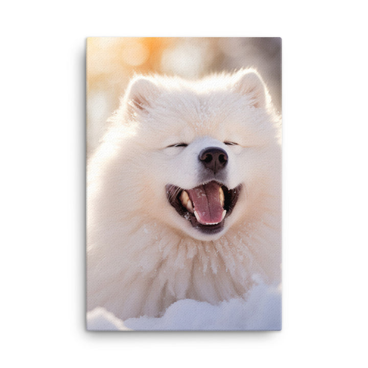 Samoyed Canvas - PosterfyAI.com