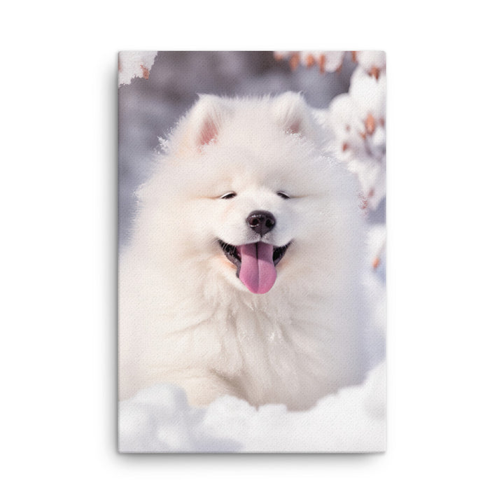 Samoyed Canvas - PosterfyAI.com